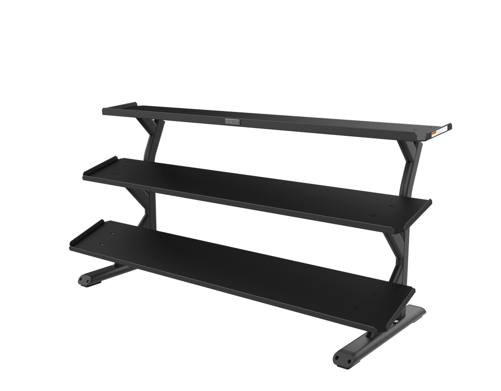Precor VBR6805 Vitality™ Strength 3 Tier, 15 Pair Flat Dumbbell Rack