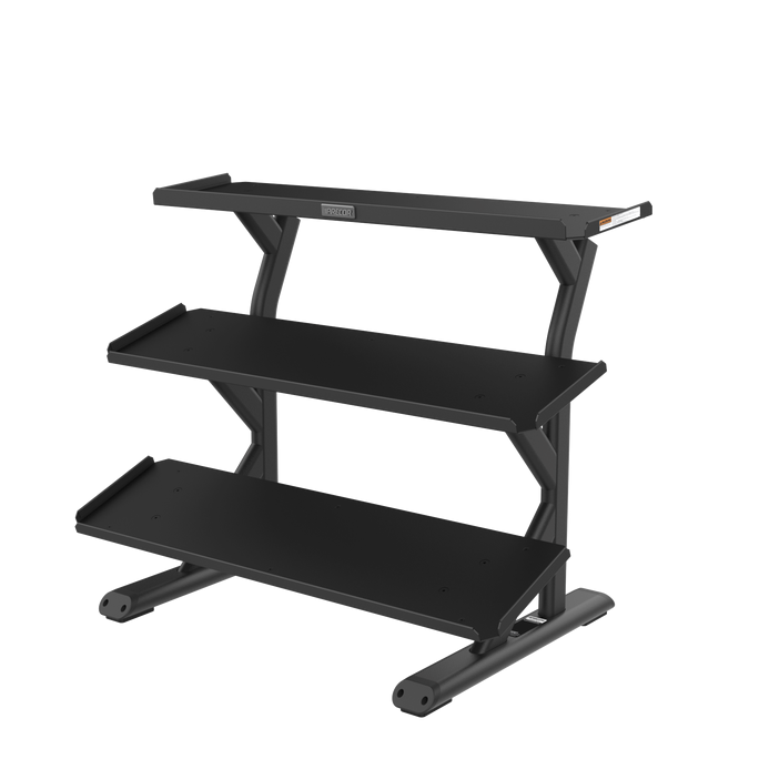 Precor VBR6804 Vitality™ Strength 3 Tier, 10 Pair Flat Dumbbell Rack