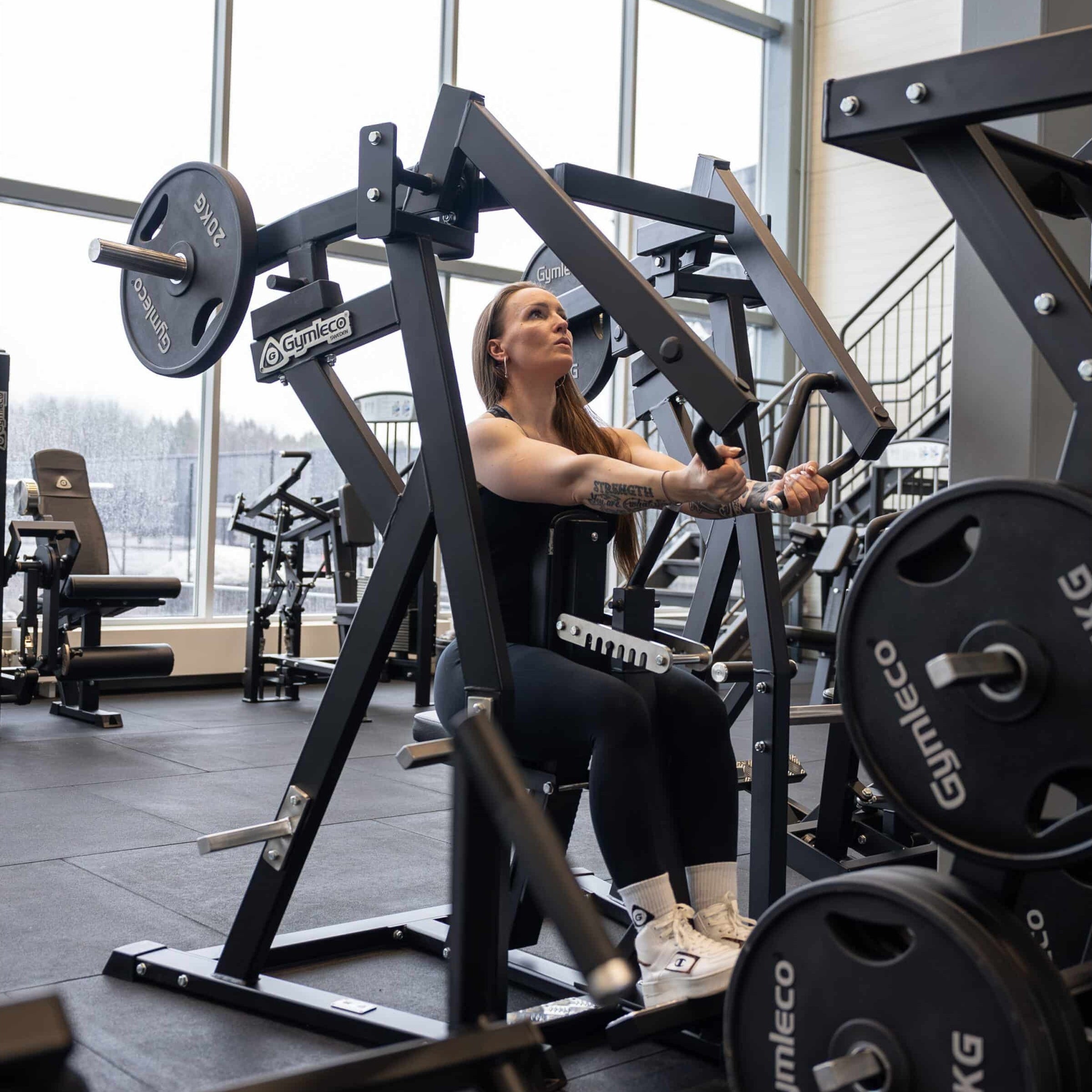 Gymleco IsoBack Row Plate Loaded Machine