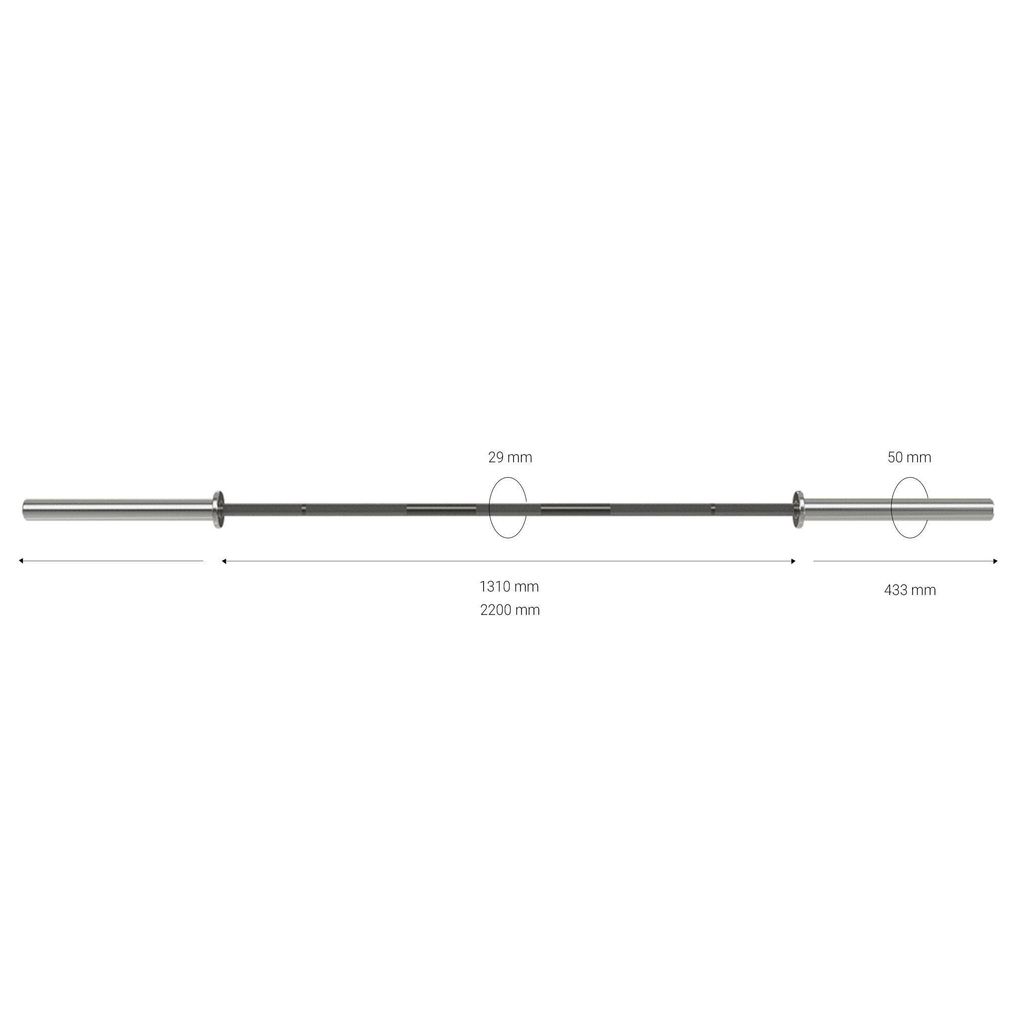 Gymleco 411 Competition Powerlifting Bar-900Kg