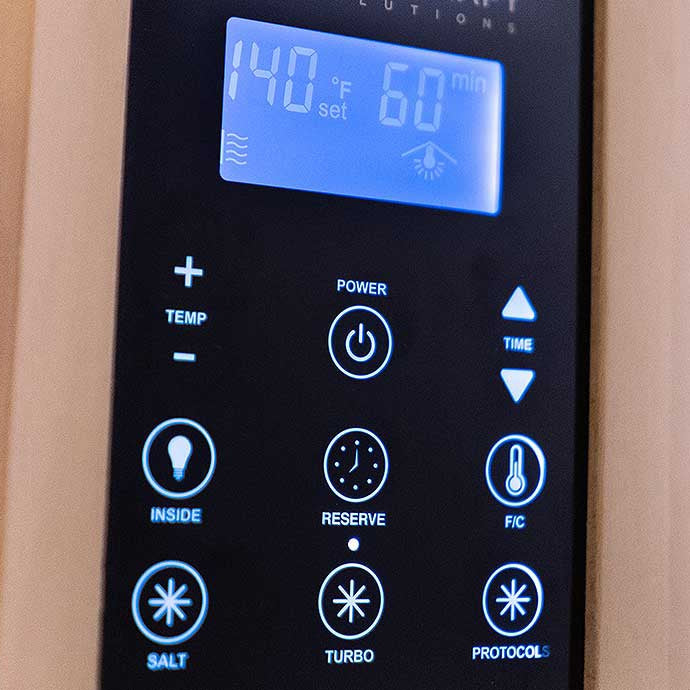 HaloTherapy Sauna - Low EMF, Salt & Infrared Wellness Cabin | 1 Person