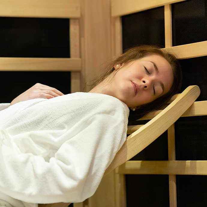 HaloTherapy Sauna - Low EMF, Salt & Infrared Wellness Cabin | 1 Person
