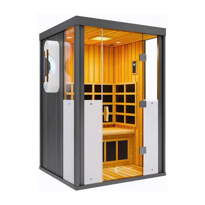 HaloTherapy Sauna - Low EMF, Salt & Infrared Wellness Cabin | 2 Person
