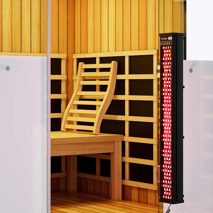 HaloTherapy Sauna - Low EMF, Salt & Infrared Wellness Cabin | 3 Person