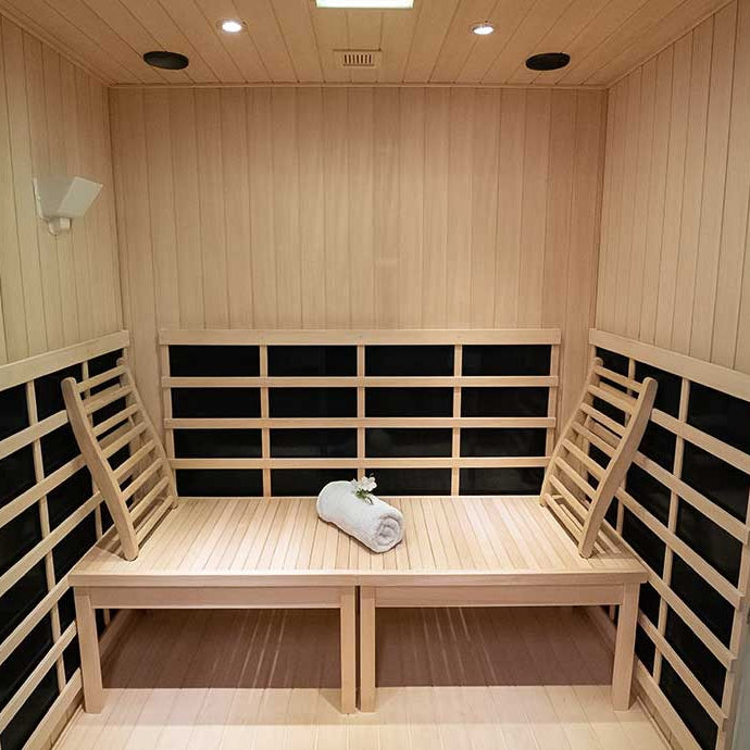 HaloTherapy Sauna - Low EMF, Salt & Infrared Wellness Cabin | 4 Person