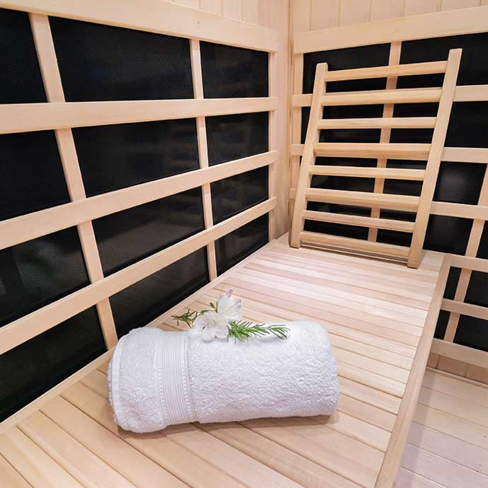 HaloTherapy Sauna - Low EMF, Salt & Infrared Wellness Cabin | 4 Person