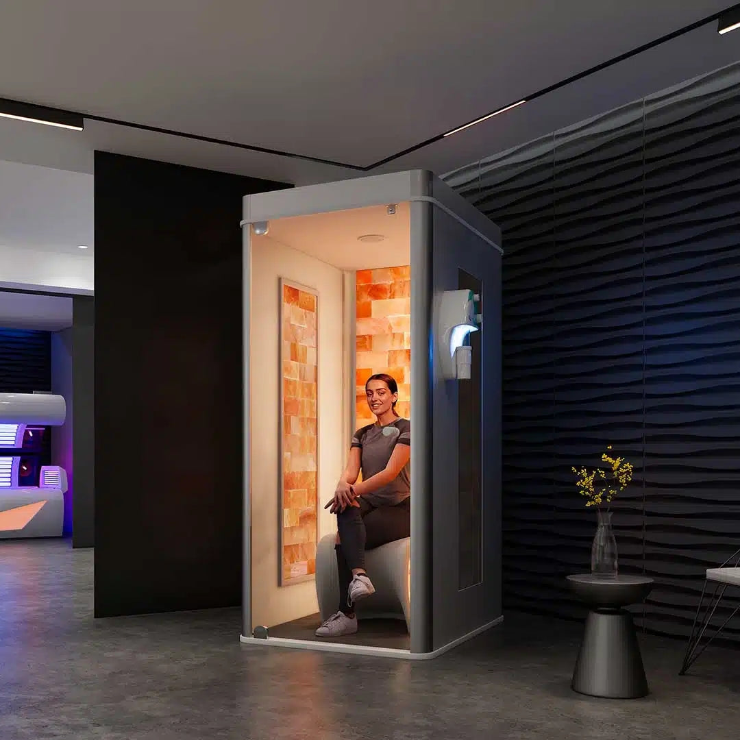 HaloTherapy Uno™ Salt Booth | Compact 1-Person Wellness Cabin