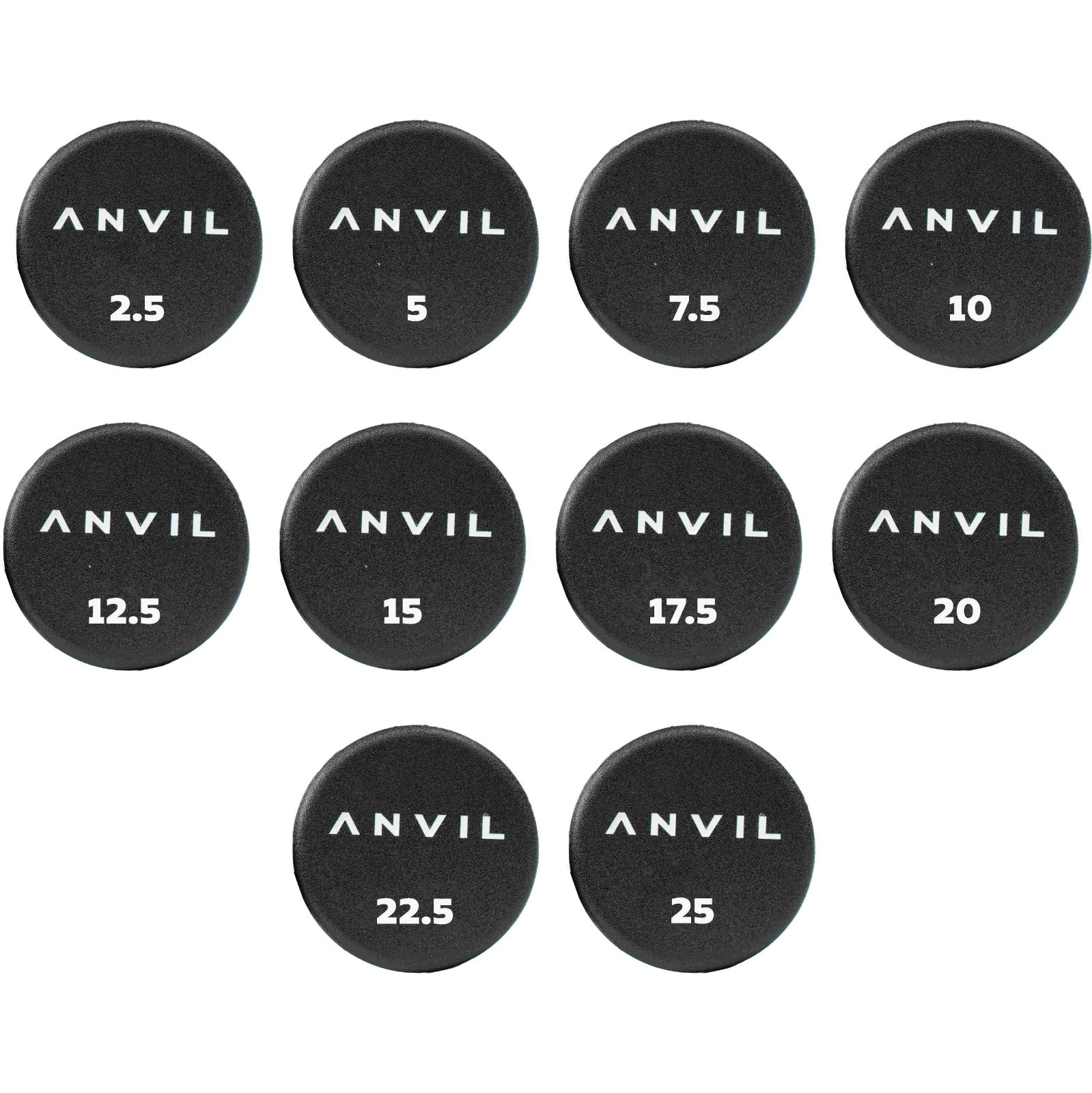 Anvil CPU Round Dumbbell Set | 2.5Kg - 25Kg
