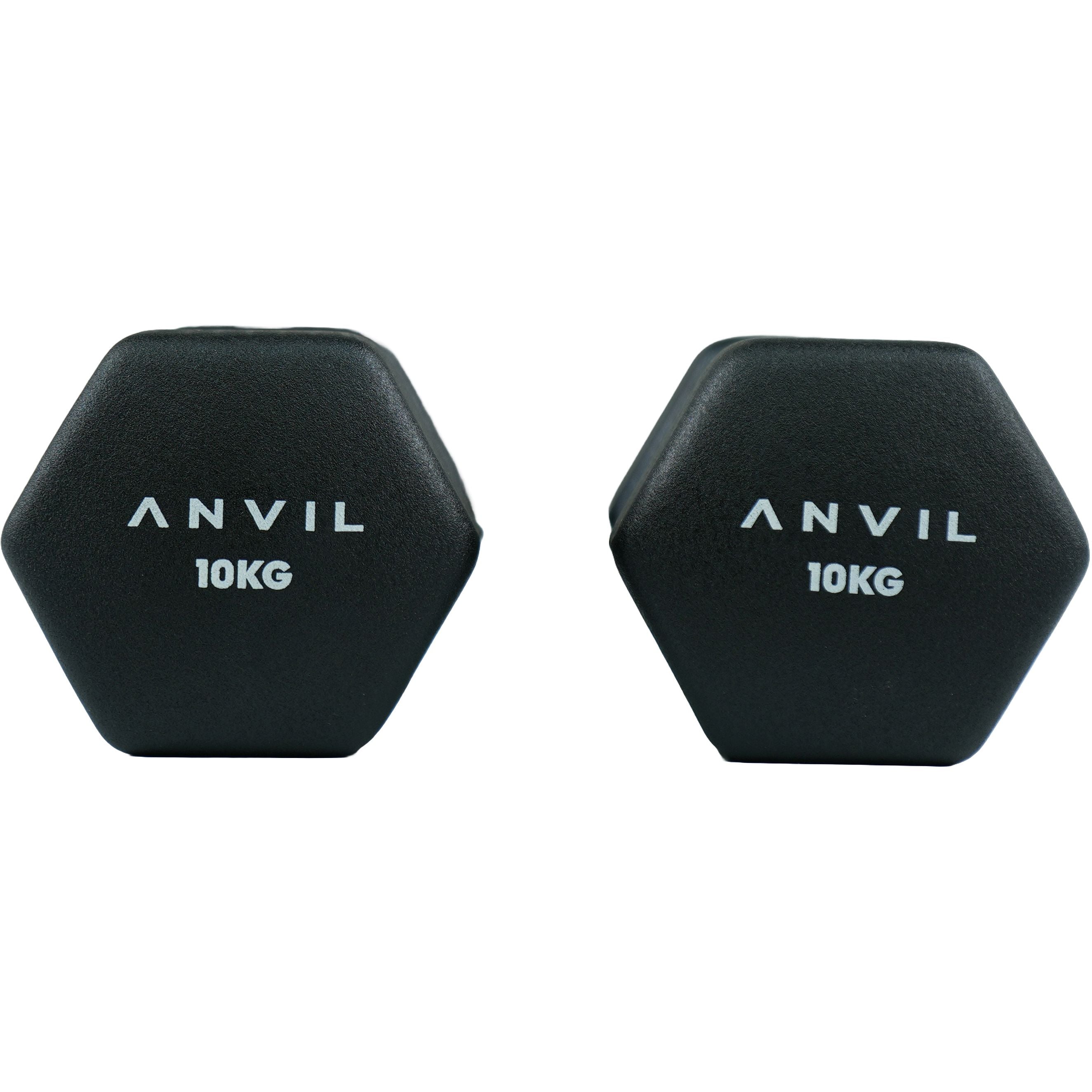 Anvil Neoprene Dumbbell Set | 1 Kg - 10 Kg Set