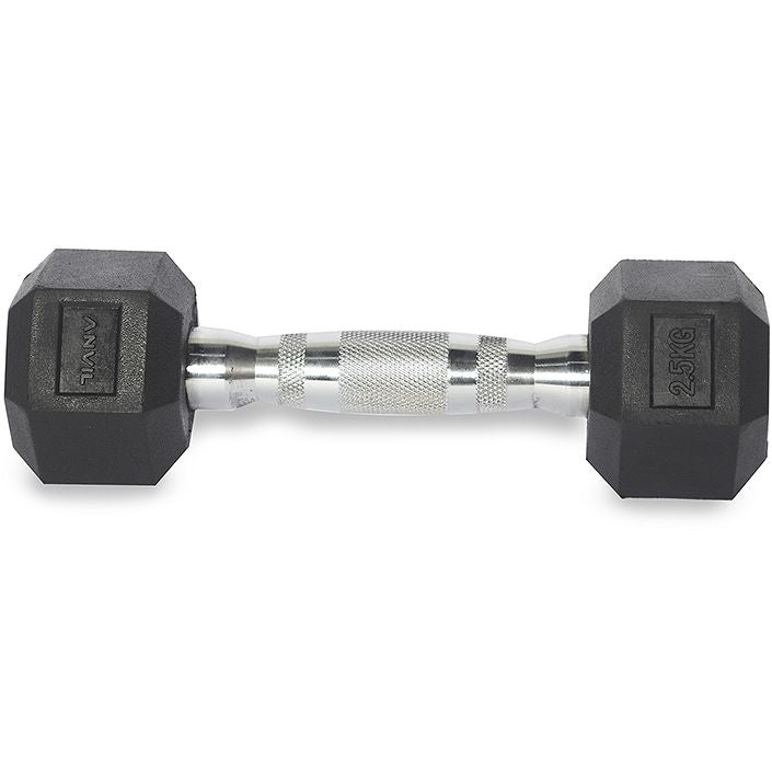 Anvil Rubber Hex Dumbbell Set | 2.5 Kg - 25 Kg