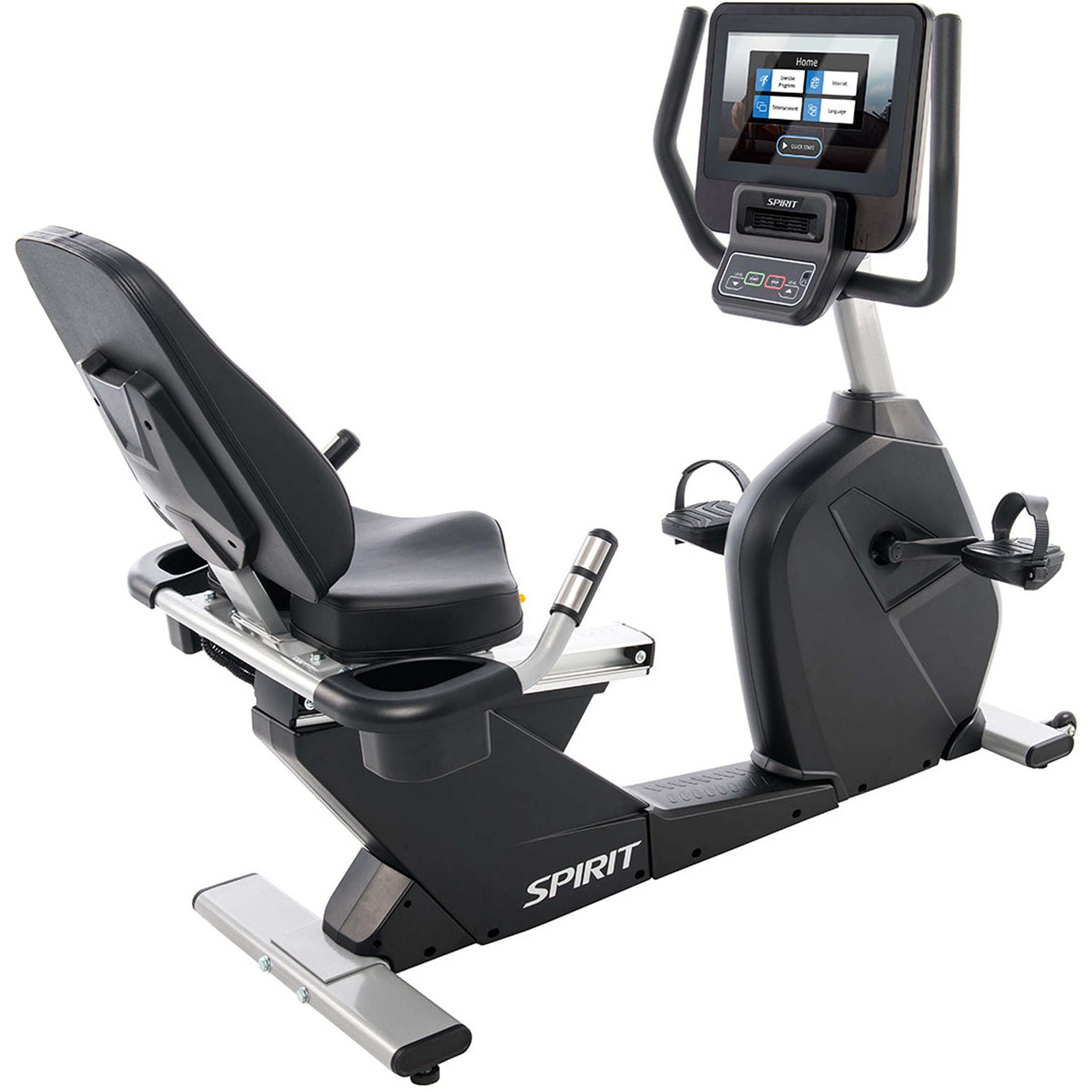 Spirit Fitness CR800ENT+  Recumbent Bike Smart Console 