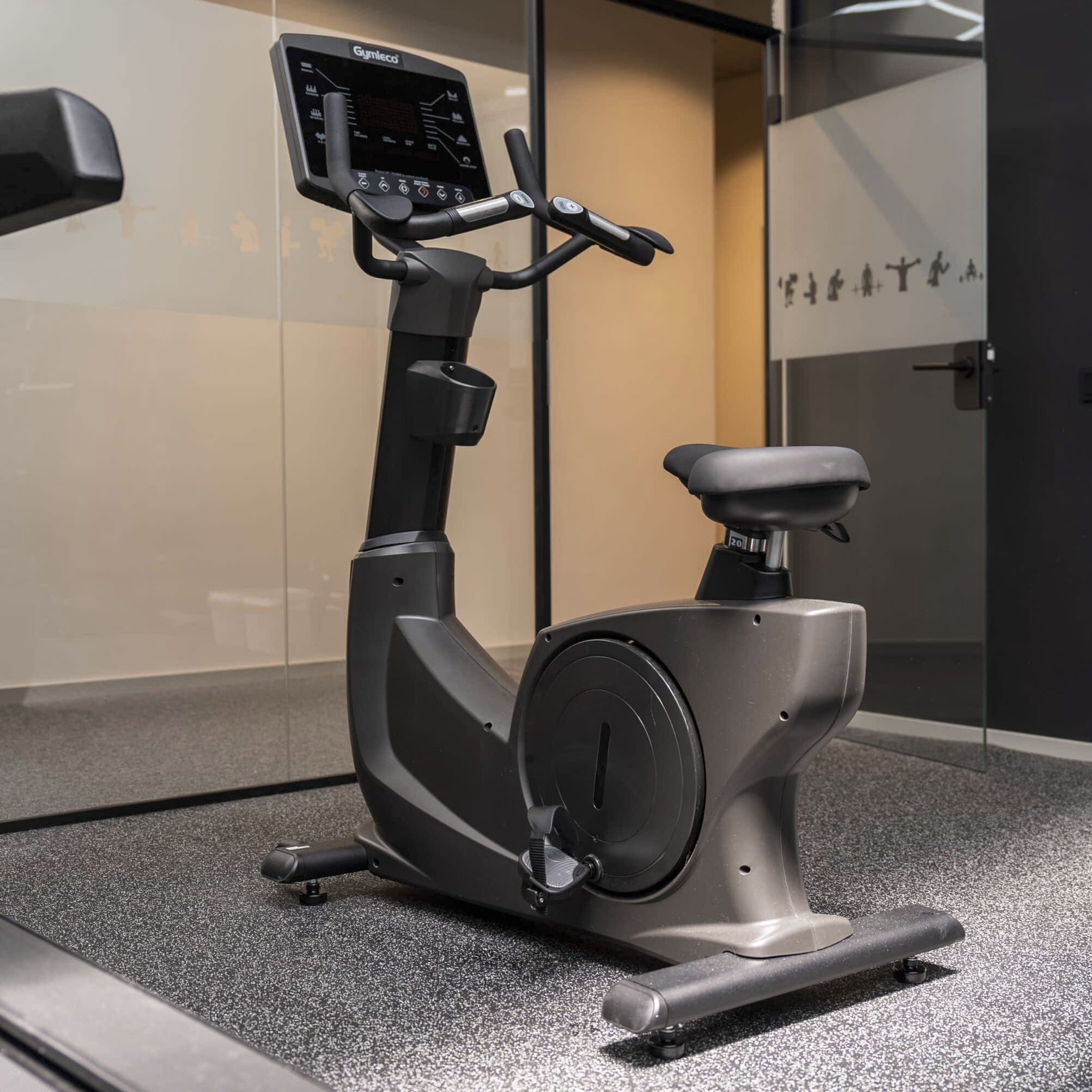 Gymleco L6239L Upright Bike with Big LED Display